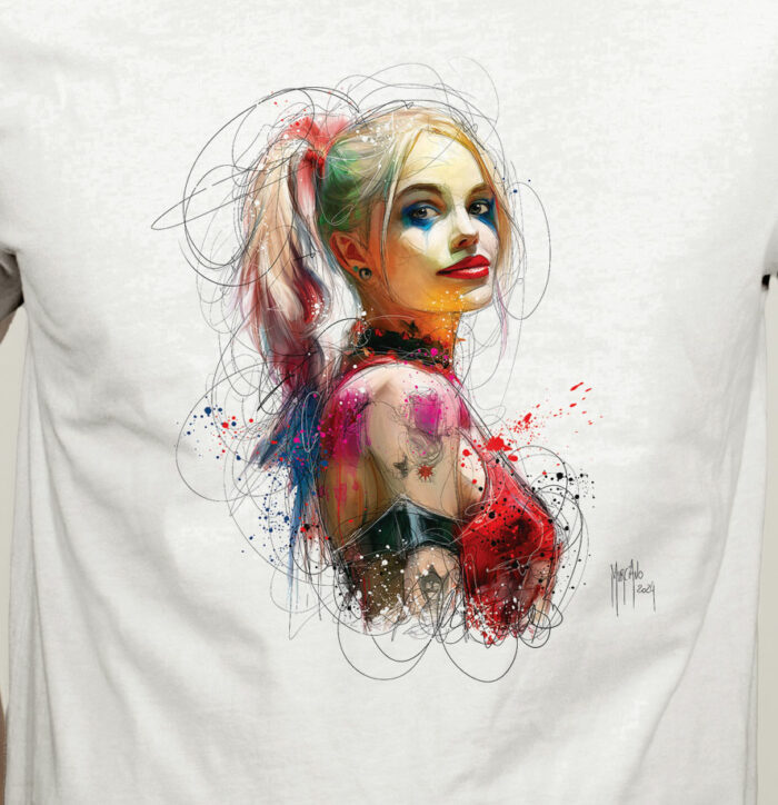 tshirt harley quinn - Joker Batman - Dc comics art murciano